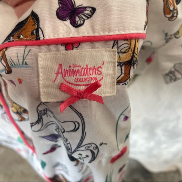 Disney Animators series pajama shirt Princesses women’s small button up - Picture 6 of 8